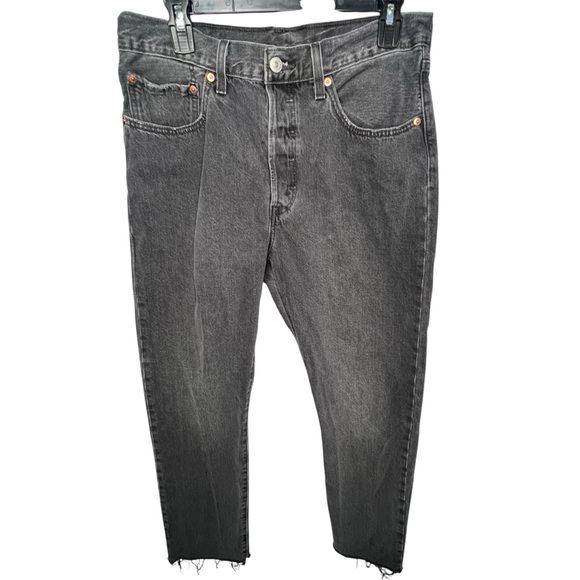 LEVI'S 501 '93 Relaxed Original Stonewash Faded Black Men’s Jeans Sz 30X30 - Picture 1 of 11